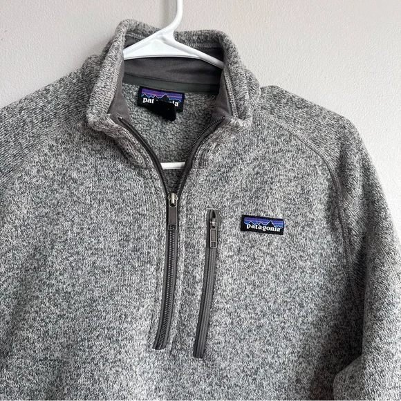 Patagonia Better Sweater Quarter Zip Fleece Stonewash Gray M - Picture 6 of 9